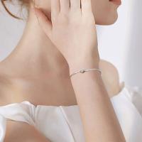 Pulsera minimalista de plata de ley 925 con forma de corazón, luna, estrella, barra y loto para mujer, 16 cm + 5 cm (extendido) - details 1