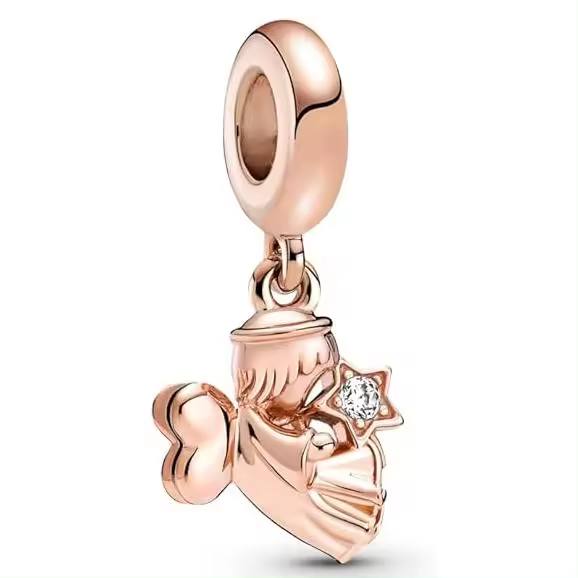 Pandora Moments - Colgantes y colgantes chapados en oro Rosa de Quilates, Viene con Caja de giunto original. - 1