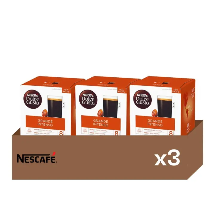 Grande Intenso - Pack 3 Cajas de Café (48 uds) | Café Largo, Potente y Complejo, 100% Arábica de Sudamérica - 1