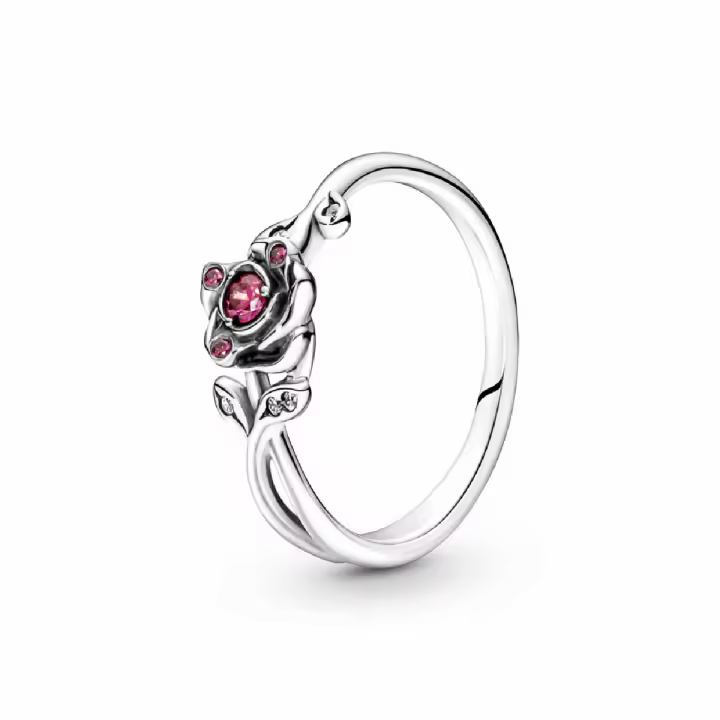 Anillo Pandora Rosa de la Bella y la Bestia de Disney - 1