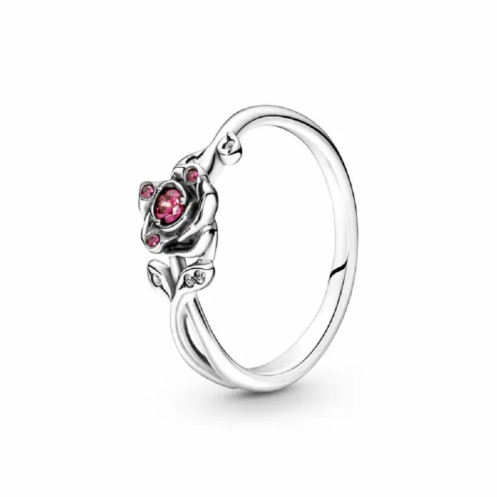 Anillo Pandora Rosa de la Bella y la Bestia de Disney - 1