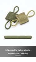 10pcs Cinta Elástica De Nylon MOLLE Con Hebilla Para Vest De Caza Y Senderismo Antena PTT Soporte De Tubo De Retención - details 1