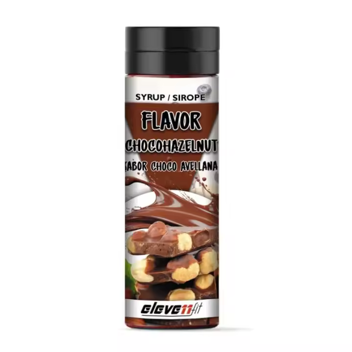 Eleven Fit Sirope 330MLSin Azúcar / 0% Calorías, Libre de Grasas / Ideal para Postres Deliciosos y Saludables / Envase Antigoteo / Sabor Chocolate Y Avellana - 1