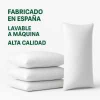 Pack 2 Rellenos de Cojín Rectangulares 30x50, 40x60 y 50x70 cm – Fibra Hueca Siliconada – Lavables, Antialérgicos, Alta Recuperación – Pack Decorativo – Fabricado en España - details 0