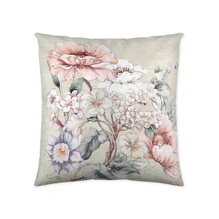 FUNDA DE COJIN VACIO 100% ALGODÓN MATILDE 50x50 CM NATURALS FABRICADO EN ESPAÑA - 1