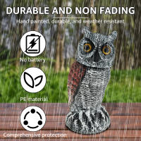 Decoy De Falso Águila Realista Con Cabeza Giratoria De 360° PE Simulación De Pájaro Para Disuadir Aves En Jardín Decoración De Estatua De Águila - details 17