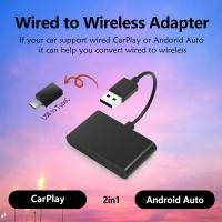 Nueva Mini Caja Inalámbrica 2en1 CarPlay Android Auto Adaptador Inteligente Con Conexión Bluetooth WiFi Rápida Plug And Play Dongle - details 4