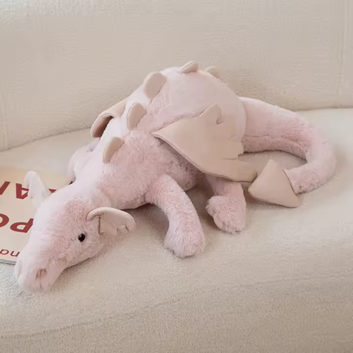 Lindo muñeco de dragón largo de peluche, almohada para dormir, muñeco de regalo para niño y niña - 1