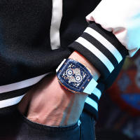 Reloj De Pulsera Curren 8442 Para Hombre Estilo Business Y Casual Cronógrafo De 6 Manos Reloj De Cuarzo Lujo Y Moda Resistente Al Agua Material De Correa Silicona Y Caja De Aleación Dial De Cristal De Zafiro - details 16