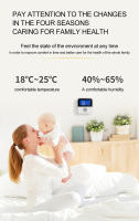 Sensor De Temperatura Humedad Y Luz Tuya Wifi 3 En 1 Hidrometro Termómetro Inteligente Para El Hogar Interior Y Exterior Ideal Para Plantas Acuario - details 11