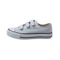 ANDY-Z AN1007 Blanco Zapatillas De Lona  con velcro  con puntera de goma para niño y niña - details 0