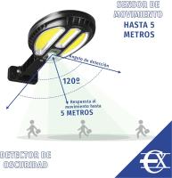 EUROXANTY Sensor Solar Exterior 2 Tamaños | Luces de Seguridad a Prueba de Agua | Detector de Movimiento | Foco Solar - details 1
