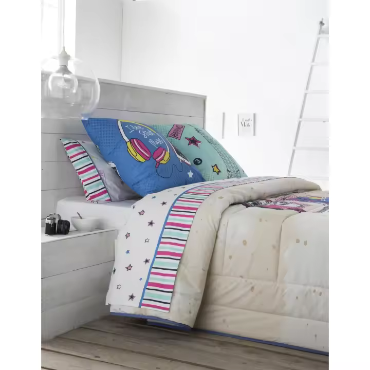 JVR - Sabana modelo CITY - Tejido 100% Algodón - Estampado digital - Fabricado en España - Cama 90/105/135/150 - 1