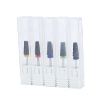 Nueva Rosca De Uñas Cerámica Rosa 5 En 1 Para Máquina Eléctrica De Perforación Tamaño 3/32" Retira Rápidamente Acrílico O Gel Duro - details 16
