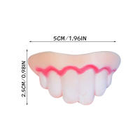 Dientes Falsos Para Perro Divertidos Disfraz De Dentadura Dental Para Decoración De Mascotas Halloween Cosplay Humanos Y Vampiros Juguetes De Interacción - details 15