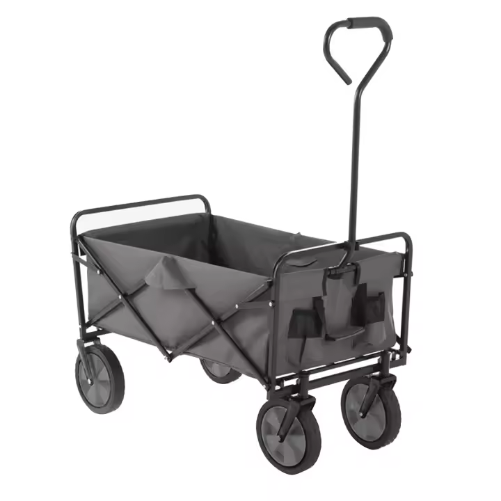 STARLEY-Carrito de Compras portátil, Carrito de Playa, Carrito Plegable de Viaje, transportador de jardín con Ruedas,91 x 52.5 x 64 cm - 1