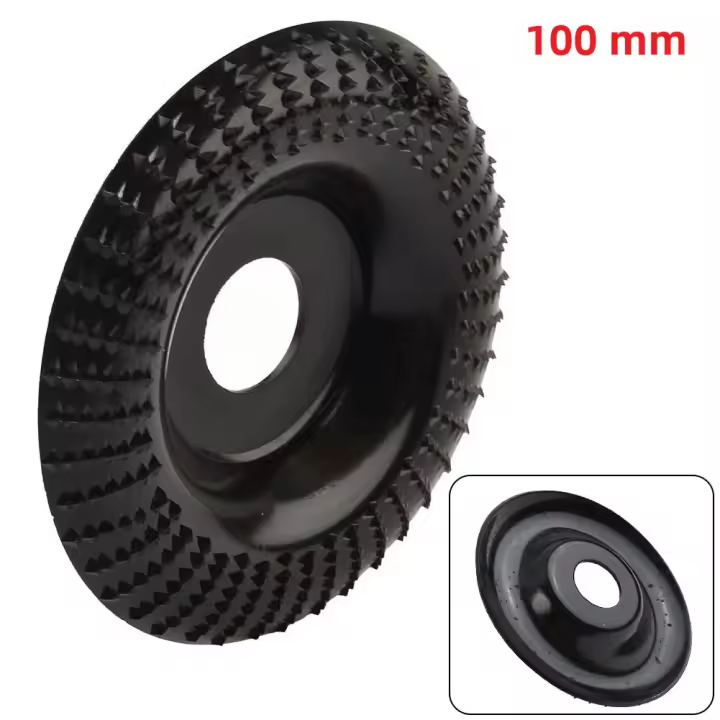 Disco De Molienda Para Torno 4 Pulgadas 22mm Para Modelado De Madera Y Grabado Herramienta Rotativa De Tratamiento De Superficies - 1