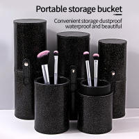 Caja De Almacenamiento Para Brochas De Maquillaje Grande Portátil Con Cubierta Antipolvo De Cinturón KOSSHOW Material No Tejido De Lona Tamaño 18x7x7cm - details 0