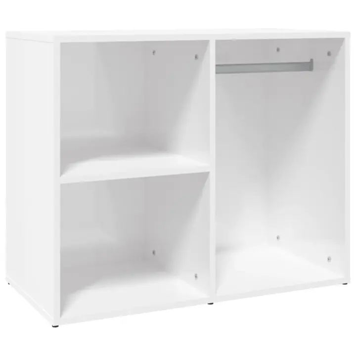 Mueble Vestido Madera contrachapada Blanco Brillo 80x40x65 cm - 1