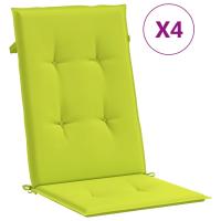 vidaXL Cojín silla de jardín respaldo alto 4 uds tela 120x50x3cm Color Antracita,  Crema,  Azul y mas Cojín Decorativo de Asiento Cojines de muebles de salon - details 9
