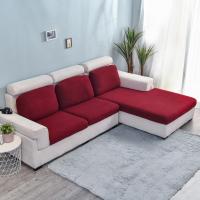 Funda De Sofá Elástica Gruesa En Color Sólido Protector De Muebles Para Sala De Estar Funda De Cojín De Sofá Desmontable - details 15