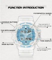 Reloj Deportivo Militar Para Hombre SANDA G-Style Resistente Al Agua Y Al Choque Con Pantalla LED Digital Y Cuarzo Reloj De Pulsera Masculino - details 13