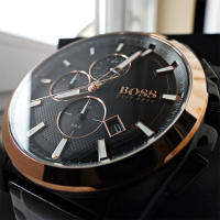 Reloj Hugo Boss de Hombre Analogico Cuarzo Negro Brazalete 1513885, Diámetro 46MM - details 1