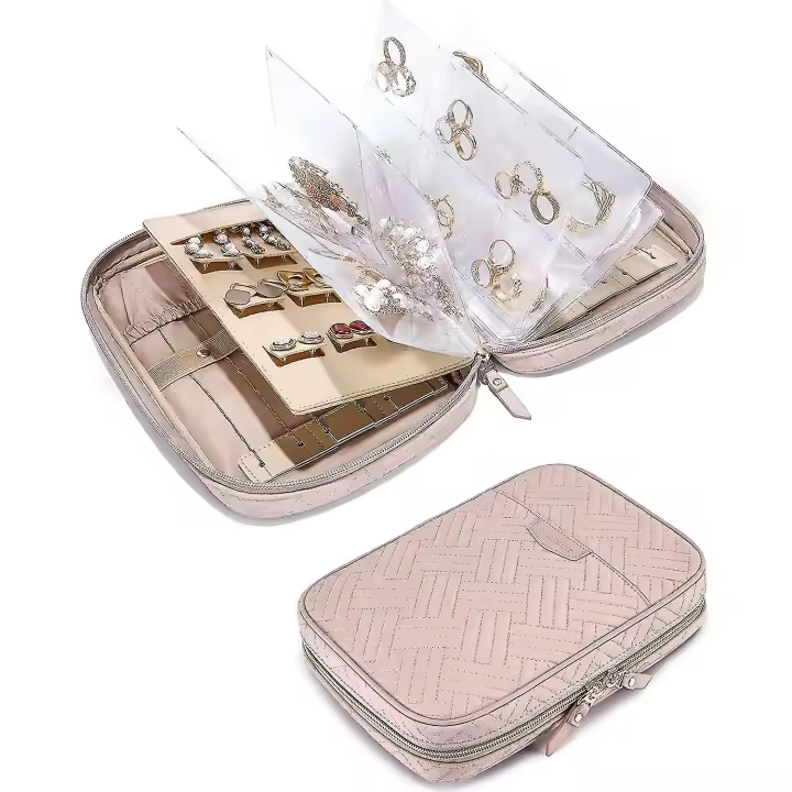 Jewelry Travel Organizer Case Jewelry Storage Book - 1