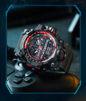 Reloj Deportivo De Moda SANDA 3133 Para Hombres Resistente Al Choque Y Al Agua 50M Reloj De Pulsera Cuarzo Militar Digital Con Pantalla LED Y Chronógrafo - details 1