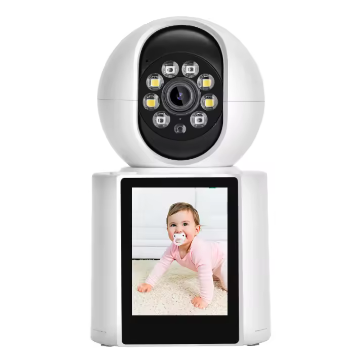 Cámara IP FUERS 1080P WIFI Con Pantalla De 2.8 Pulgadas Monitor De Bebé Cámara CCTV Inteligente Auto Traccióndoble Lente De 3.6mm Para Hogar Inteligente - 1