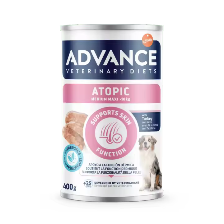 Advance Atopic Medium-Maxi - Alimento Húmedo Completo y Equilibrado para Cuidar la Piel - 3 Unidades - 1