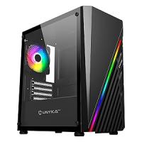 UNYKAch Caja PC Gaming Micro ATX Mini GLAYZE, Frontal ARGB, Cristal Templado Lateral, Ventilador ARGB 120 mm, USB 2.0 y Dos USB 3.0 - details 1