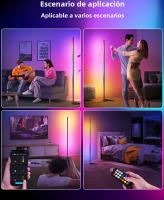 Lámpara De Piso RGB LED 140cm Para Ambiente Moderno Iluminación Decorativa Dimmable Para Dormitorio Material De Aluminio Certificación VDE UL SAA RoHS - details 9