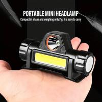 Linterna Frontal LED Recargable USB Para Camping Pescar Y Senderismo Potencia Alta Impermeable Ajustable Con Modos De Iluminación Diversos - details 1