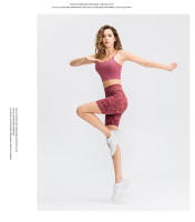 Pantalones cortos de Yoga para mujer, pantalones de camuflaje, cintura alta, ajustados, para gimnasio, Fitness, correr, mallas deportivas, medias de secado rápido S M L XL 2XL - details 4