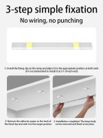 Lámpara De Armario Recargable LED Sin Cable Con Sensor De Movimiento Para Gabinete 50/40/30/20CM Luz Interior Para Dormitorio Cocina Armario - details 7