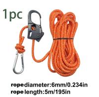 Ajustador De Cordón Para Tienda De Campaña 6mm 5m Cuerda Reflectante Para Atar Con Resorte Rieles De Aluminio Y Hebilla De Acero Carbono - details 8