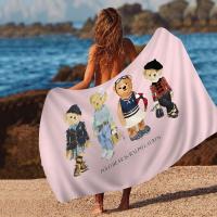 Toalla De Playa De Microfibra Con Diseño De Oso Teddy Cute Absorbente Y Suave Para Yoga Natación Running Senderismo Tamaño 76x182 Cm - details 12