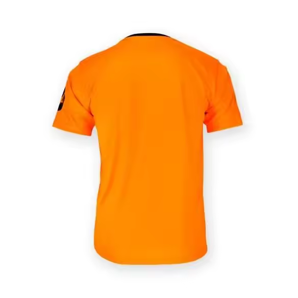 Real Madrid - Camiseta Segunda Equipación Temporada 24/25, Liso Naranja, Adulto, Réplica con Licencia Oficial - 1
