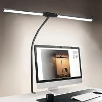 Lámpara De Escritorio LED Con Protección Ocular 3 Modos Y 10 Niveles De Brillo Adaptador USB Para Lectura Aprendizaje Exhibición Oficina - details 0