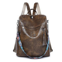 Nueva mochila multifuncional de cuero suave para mujer, estilo retro informal, sencilla y versátil, mochila de PU de gran capacidad - details 2