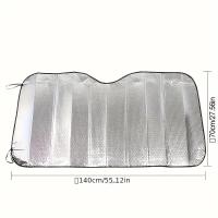 Visera Solar Plegable Para Coche 1PCS Resistente Al UV Transpirable Portátil Para Ventanas Frontales De Protección Y Refrescante - details 4