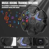 Máquina de entrenamiento de boxeo musical inteligente para niños y adultos, entrenador de Fitness,Máquina de boxeo de seis objetivos objetivo electrónico de pared, bolsa de arena colgante, 2 pares de guantes,Detección inteligente, emparejamiento Bluetooth - details 2