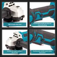 125mm Amoladora angular inalámbrica, 1000W máquina de corte eléctrica sin escobillas,13000RPM herramientas de carpintería para batería de 18V Makita - details 2