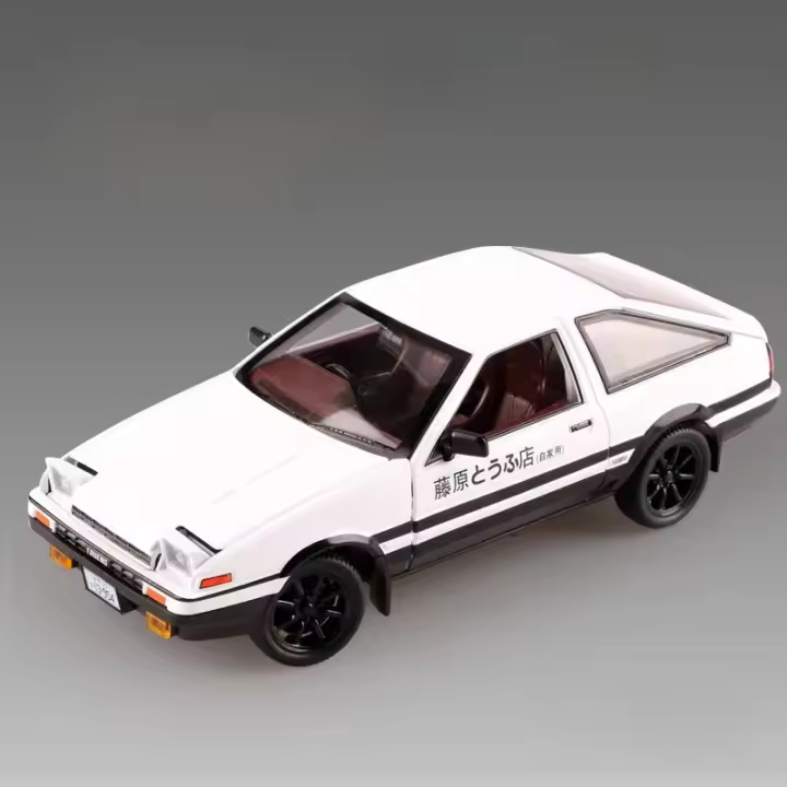 Coche De Deportes De Aleación Toyota AE86 1/24 Con Sonido Y Luz Modelo De Coche De Simulación Juguete De Carreras Super Rápidas Colección De Regalos Para Adolescentes Y Adultos - 1