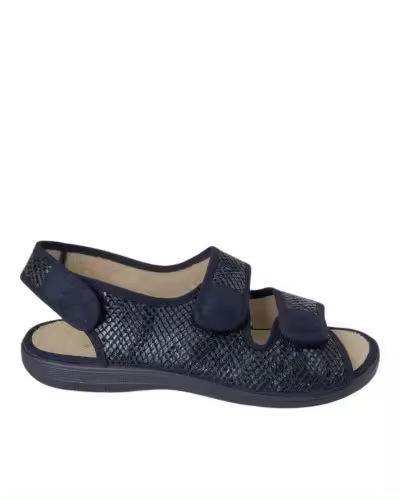 ALCALDE SANDALIA TEXTIL ANCHO ESPECIAL VELCROS ALCALDE - 1