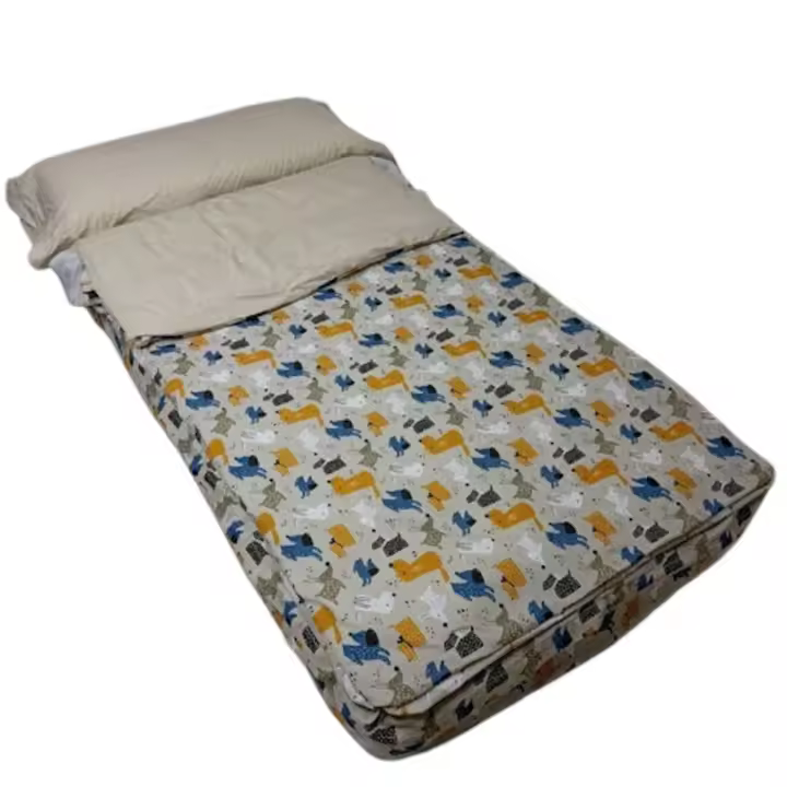 ROYAL Saco Nórdico Perritos Lino Cama 90 Con Cremallera y Fuelle Sin Relleno. Ideal para no destaparse al dormir, muy fácil de hacer la cama - 1