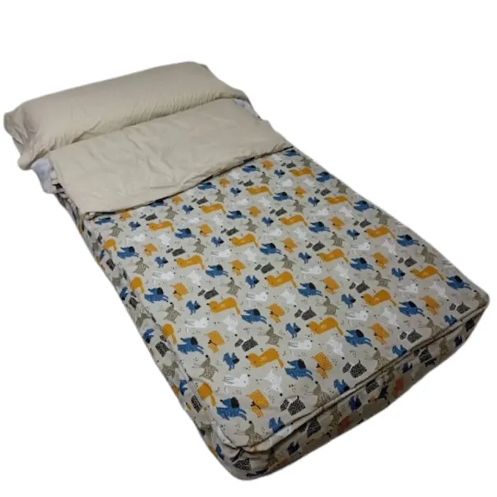 ROYAL Saco Nórdico Perritos Lino Cama 90 Con Cremallera y Fuelle Sin Relleno. Ideal para no destaparse al dormir, muy fácil de hacer la cama - 1