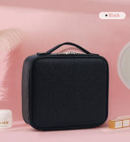 Bolso De Maquillaje De Cuero PU Organizador De Viaje Para Mujeres Con Divisores Ajustables Bolso De Cosméticos Estilo Crocodile Portátil Para Artistas - details 10