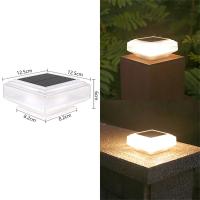 Lámpara Exterior Gran Capacidad De Batería Para Jardín Puerta Poste Cuadrado Impermeable Iluminación Exterior Fácil Y Rápida Instalación Luz De Jardín Moderna - details 5
